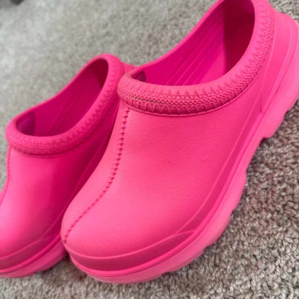 UGG Tasman X Pink EVA Waterproof Slip On Clogs Womens Garden Shoes EUC